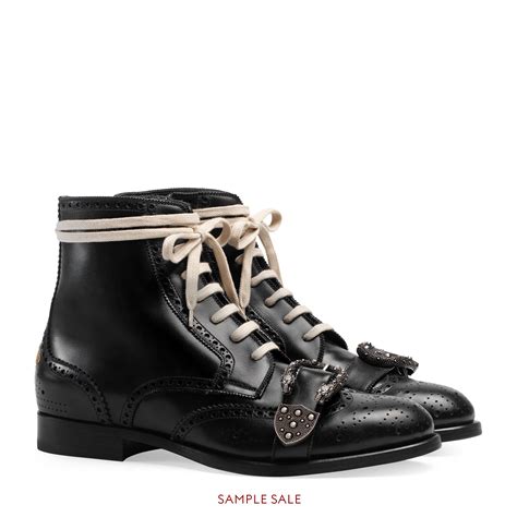 gucci queercore brogue boot men|Gucci 110mm Queercore Leather Brogue Ankle Boot.